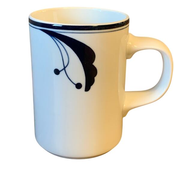Dansk Portugal Flora Bayberry Coffee Tea Mug Cup White Blue 10 oz - Picture 1 of 9